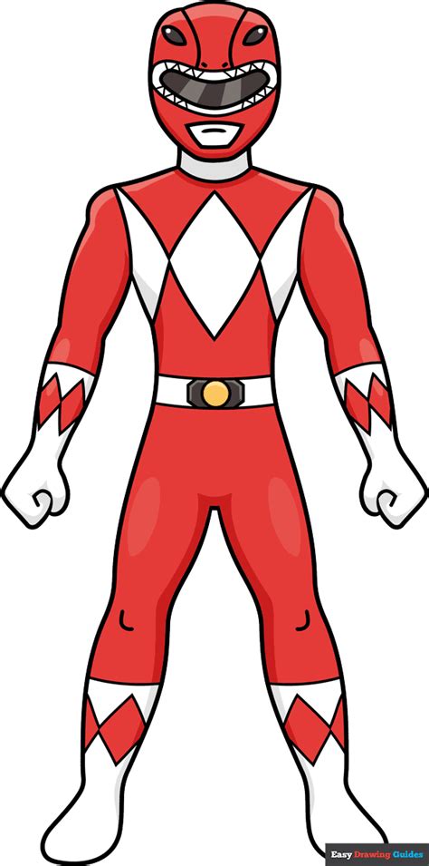 How to Draw a Power Ranger for Beginners .
